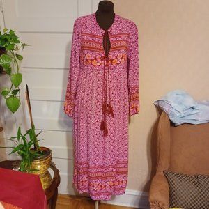 UIMLK Fuschia Maxi Dress, sz XL